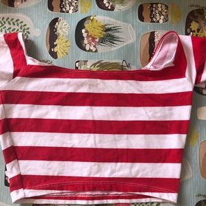 Off the shoulder crop top